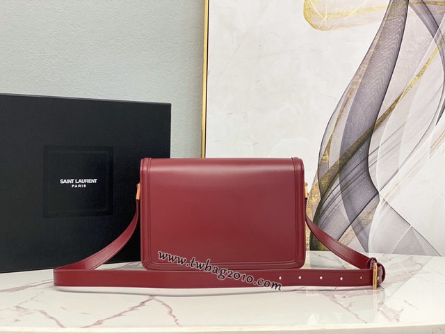 YSL专柜款女包 聖羅蘭經典款MONOGRAM金屬旋扣大號郵差包 YSL肩背斜挎包 634305  jjh1083